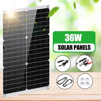 

120W 12V Outdoor DIY Solar Panel Dual USB Output Solar Cells Poly Solar Panel MonoCrystalline Silicon for Car Yacht Battery Boat