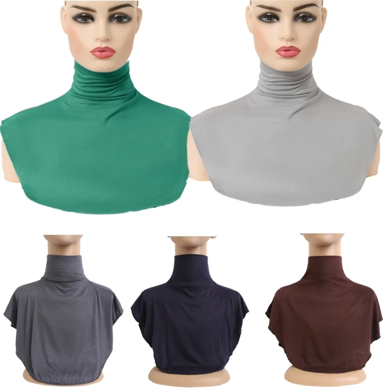 Мужской и женский шарф с имитацией воротника эластичный удлинитель водолазка