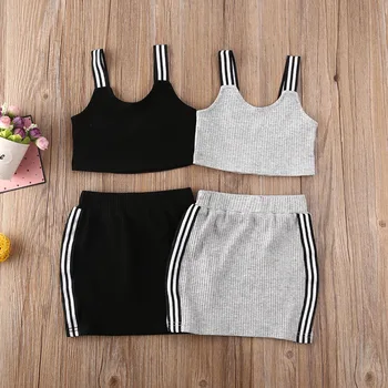 

1-5Years watermelon Toddler Kid Baby Girl Tops+Mini Skirt Dress 2PCS Outfit Clothes