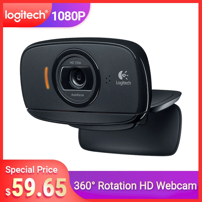 

Logitech C525/B525 Camera with Microphone Desktop Computer Laptop Dedicated HD Face Recognition Autofocus Net Lesson Equipment