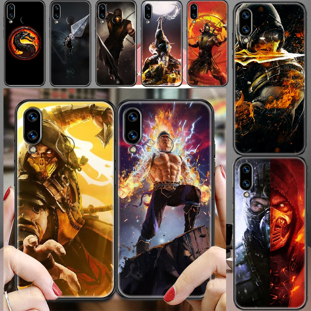 Чехол для телефона с рисунком из игры Mortal Kombat Huawei Honor 6 7 8 9 10 10i 20 A C X Lite Pro Play черный