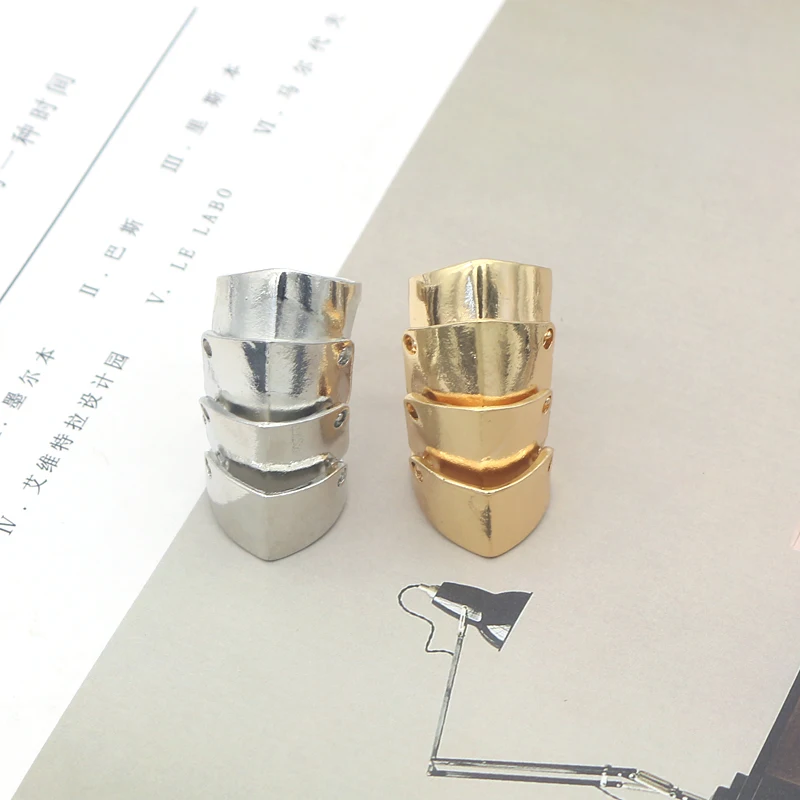 The Latest Fashion Trend Retro Punk Style Creative Joint Armor Knuckle Metal Ring Men And Women Can Wear Jewelry Gift - Image 2