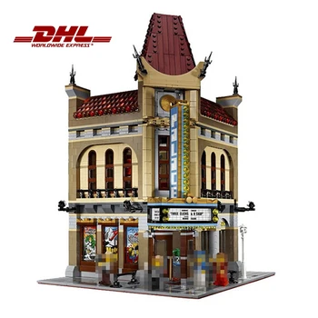 

In Stock City Street View Series Palace Cinema Model Building Blocks 2196pcs Bricks Education Toys For Children Girl Gifts