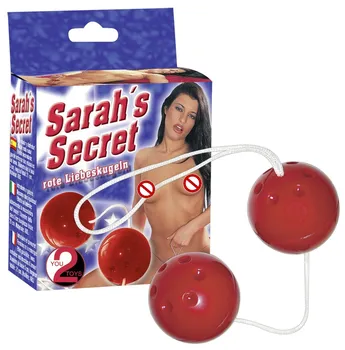

Red vaginal balls Sarahs Secret
