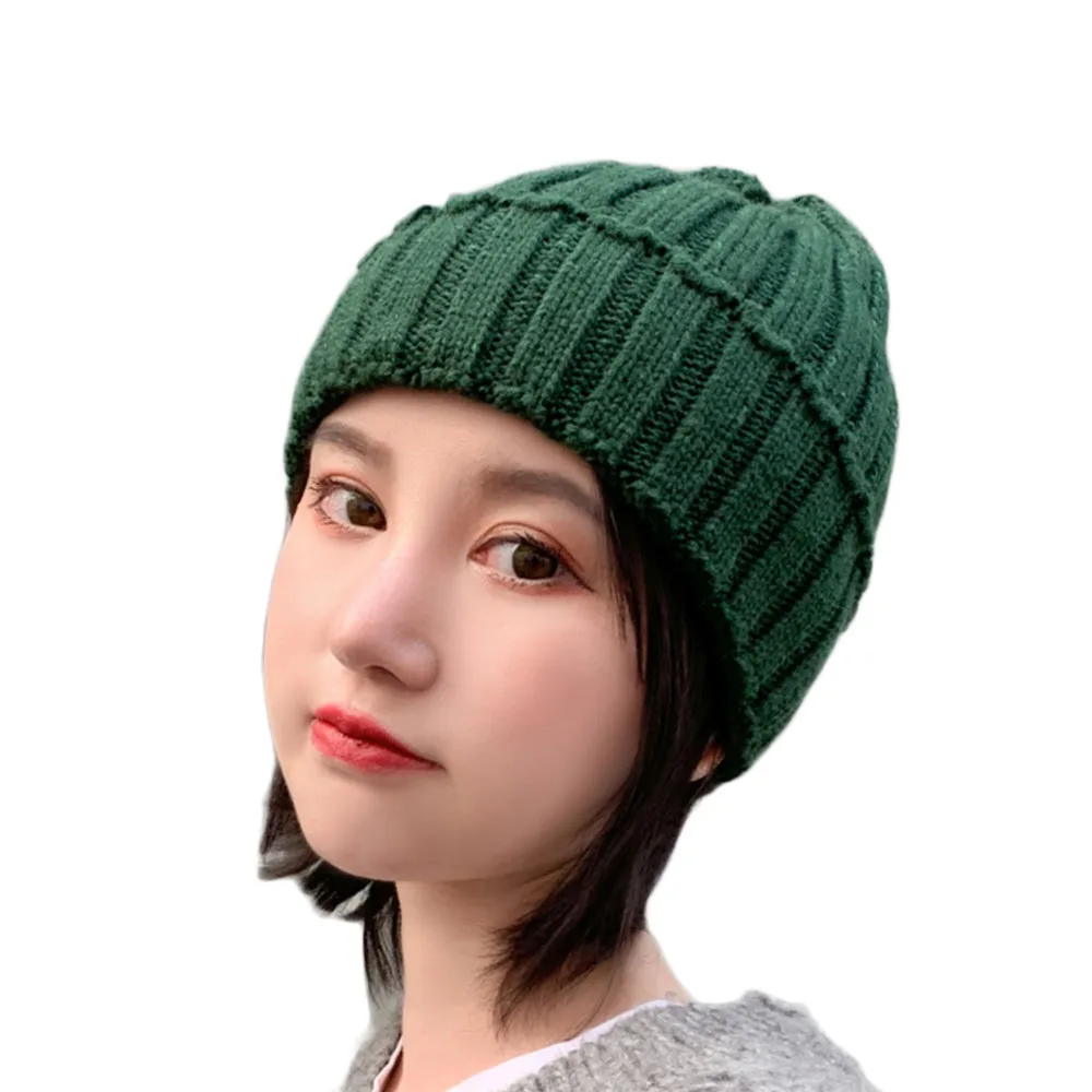 Новая Вязаная шшапка harajuku Мода головные уборы Skullies Вязание шляпа, мужские и женские бейсбольные кепки, негабаритный Slouchy мешковатые зима теплая Мужская Лыжная Шапочка
