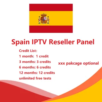 

Credits With Control Panel For Spanish IPTV Resellers Europe IPTV Spain Araic IPTV