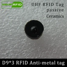 UHF RFID Метка 915 МГц 868 МГц Alien higgs3 EPCC1G2 6C D9* 3 мм очень маленькие круглые керамические смарт-карты пассивные RFID метки
