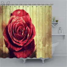 Buy Red Rose Shower Curtain And Get Free Shipping On Aliexpress