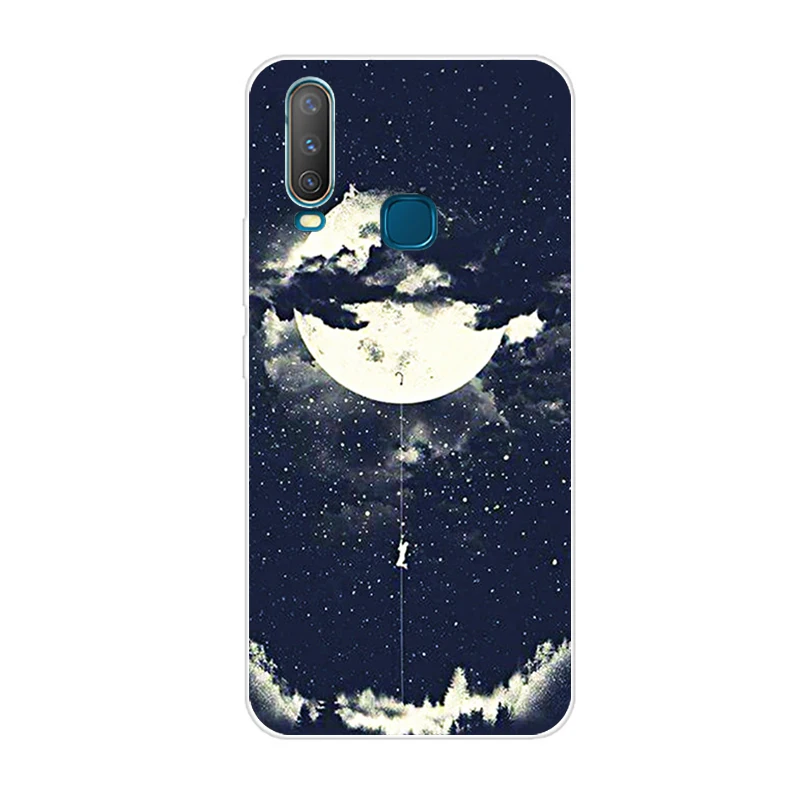 6,35 ''для Vivo Y17 Y15 Y 12 y 3 чехол мягкий TPU телефон крышка для Vivo Y 17 Y 15 Y 12 y 3 задняя крышка чехол силиконовый Coque Cool Funda - Цвет: Чёрный матовый