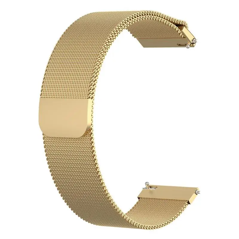 Gold 18 мм металлический браслет из нержавеющей стали для Xiaomi Millet смарт-ремешок Ремешок для смарт-часов - Цвет ремешка: Gold