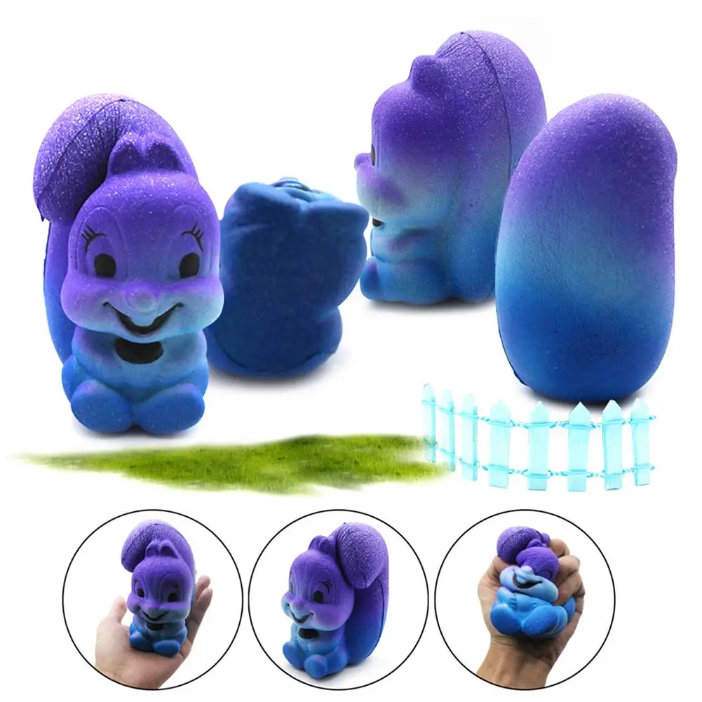 Детская декомпрессионная игрушка медленный отскок милая мягкая Звездная белка