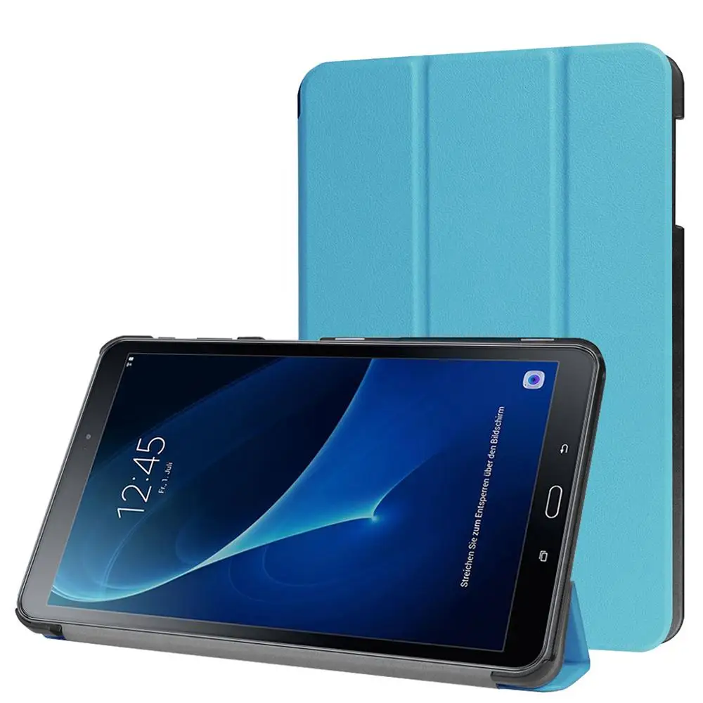 Кожаный чехол для samsung Galaxy Tab A 10,1,, T510, T515, 10,1 дюймов, чехол для планшета с функцией пробуждения, спящего режима, для SM-T510, SM-T515, новинка, A40 - Цвет: Синий