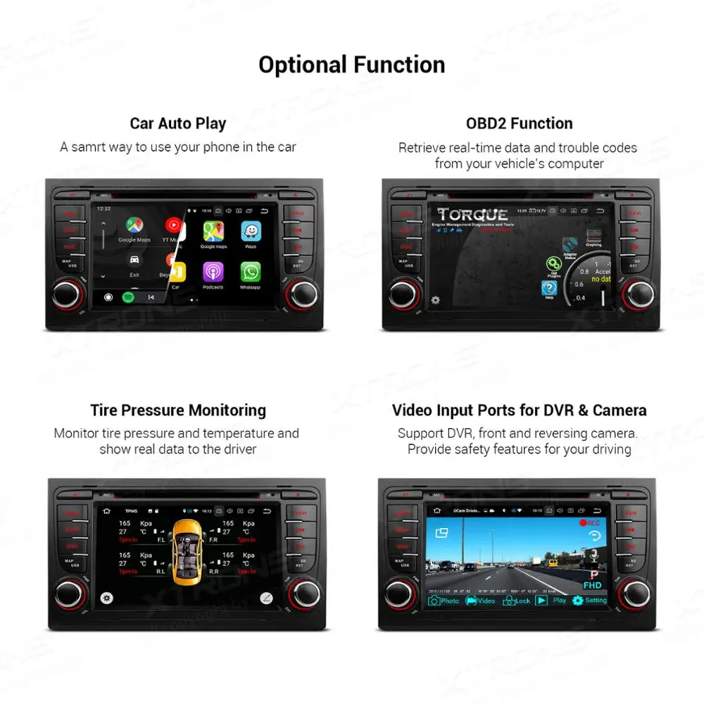 XTRONS " PX5 Android 9,0 автомобильный стерео dvd-плеер радио gps TPMS OBD DVR wifi для Audi A4 B6 B7 2005 S4 RS4 для сиденья Exeo 2008