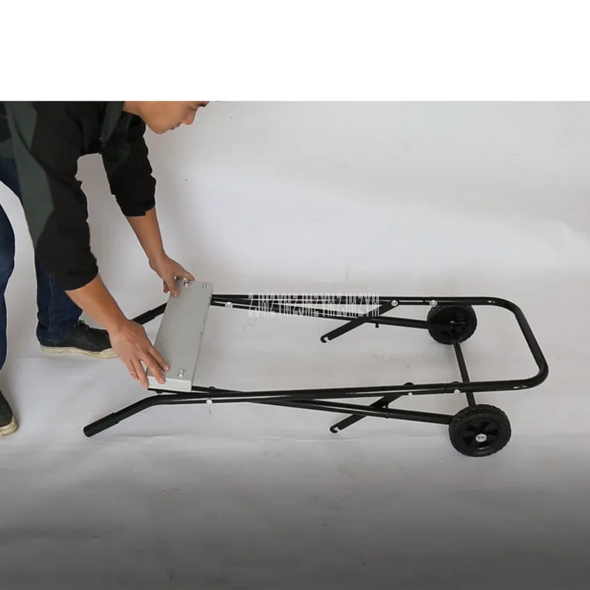 Poratble Foldable Boat Outboard Motor Trolley Folding Cart Carrier Steel Pipe Stonger Engine Motor Stand Trolley Max Load 75kg