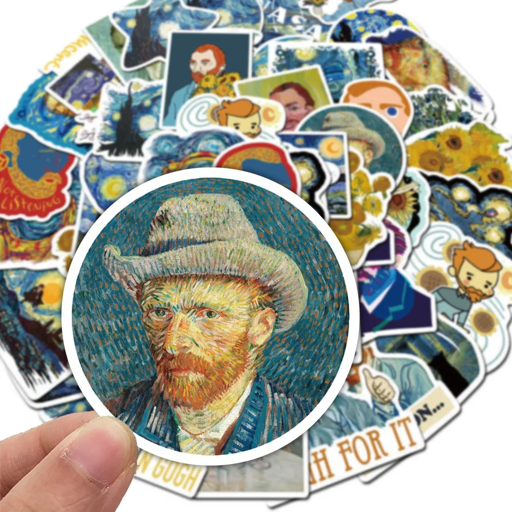 Vincent Van Gogh Sticker, the Starry Night Laptop Sticker -  Denmark