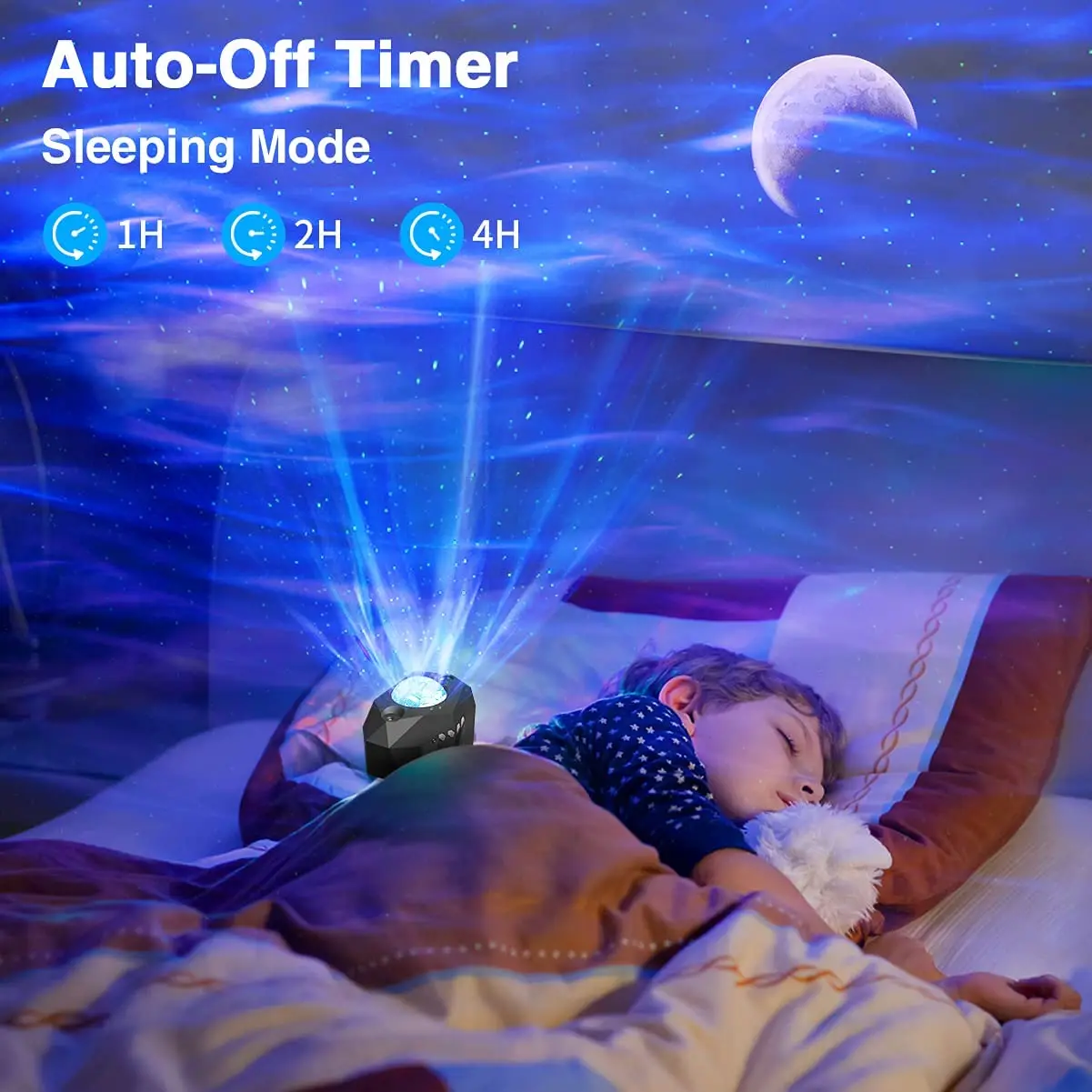 Northern Lights Galaxy Projector Aurora Star Projector Night Light with Bluetooth Music Projection Lamp for Kids Bedroom Decor hatch night light