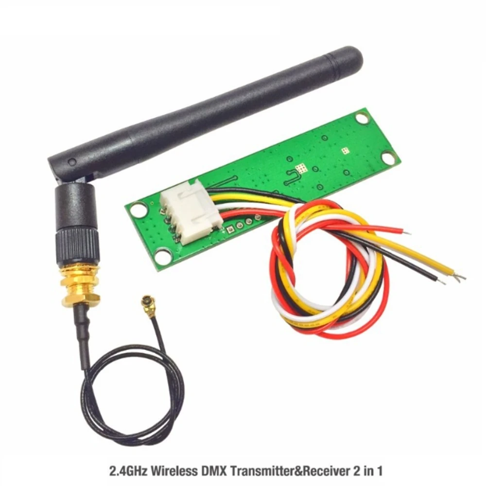 2.4Ghz DMX512 Wireless Transmitter Receiver PCB 2 in 1 PCB Board with Antenna LED Controller WIFI Receiver for DMX Stage Light dmx controller dmx receiver