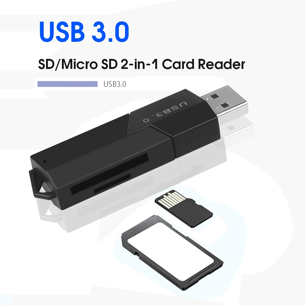 Kebidumei Высокоскоростной USB 3,0 Micro SD TF кард-ридер SDXC T-Flash TF кард-ридер адаптер для Windows XP 7 2000 Vista