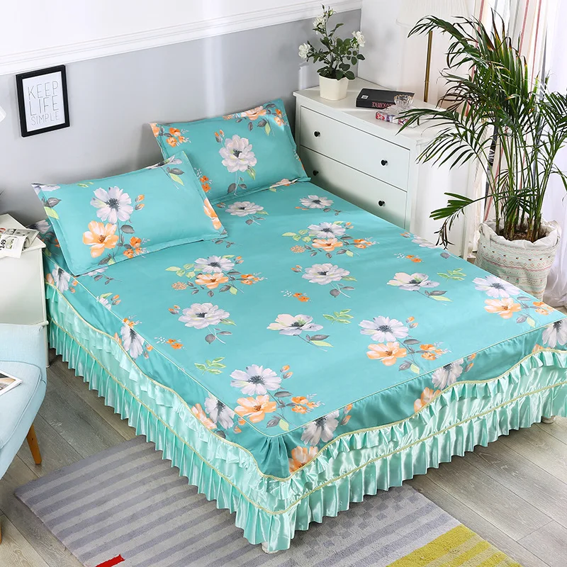 colour 14 Dreampatar современные красные цветы Европейский лотос кружева дома комфортная кровать крышка мода фиолетовый роза один двойной мягкие постельные принадлежности BY246B - Цвет: colour 14