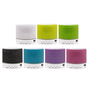

Mini Wireless Bluetooth Colorful Light Small Crack Sound Speaker Subwoofer Support TF Card