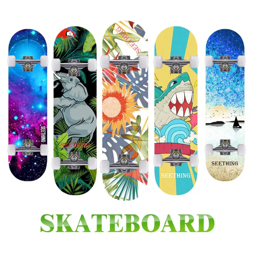 opwinding presentatie Makkelijk te gebeuren Skateboarding Control Stable Base Complete Cartoon Standard Skate Boards  for Outdoor Long Board Skateboard For Beginner Kids|Skate Board| -  AliExpress