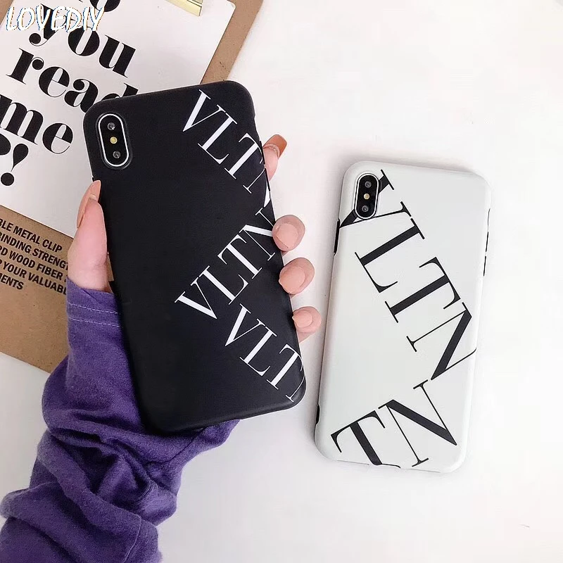 Роскошный брендовый итальянский чехол VLTN для apple iphone 12 11 Pro 6 7 7plus 8 8plus X XR XS Max скраб