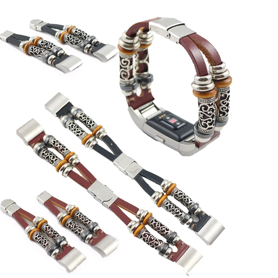 

High Quality Leather Watch Strap For Fitbit Charge 2 Band sport Bracelet Replacement Watchband Bracelet For Fitbit Charge2 Woven