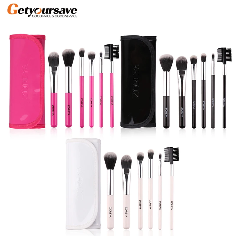 ZOREYA Makeup Brushes 6PCS Eyeshadow Brush Blending Eyebrow Make Up Brushes Pony Hair Synthetic