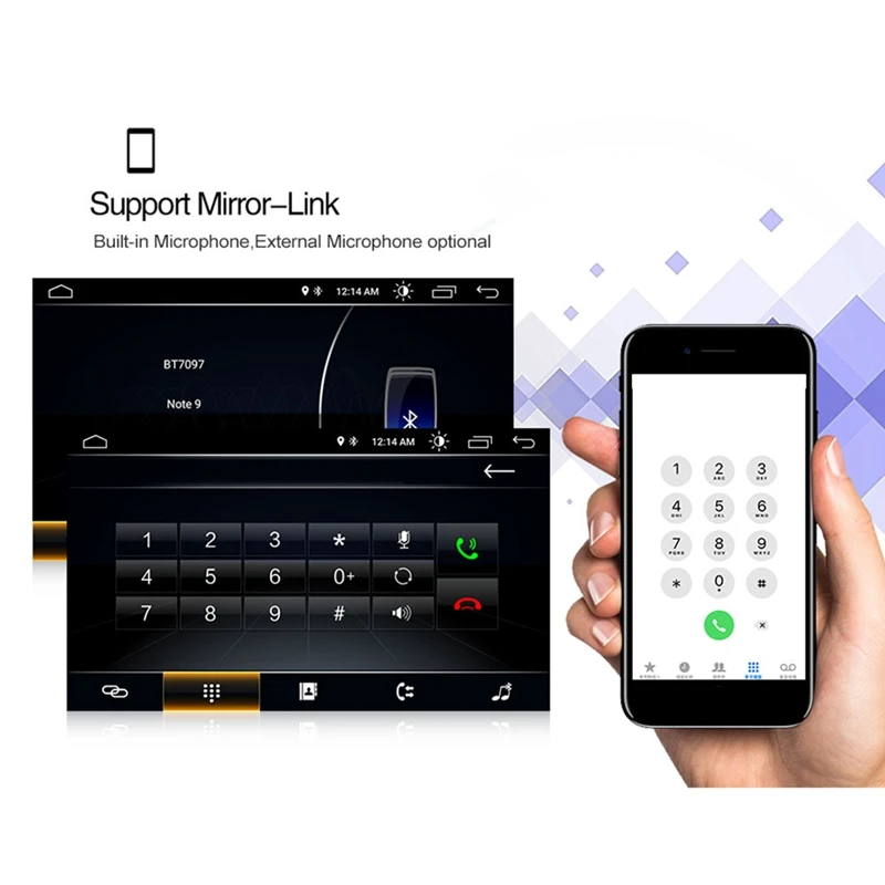 7 дюймов Android 8,1 2+ 32G gps навигация 2 DIN автомобильный DVD радио плеер для Ford Mondeo Focus C-MAX Galaxy Fiesta форма Fusion