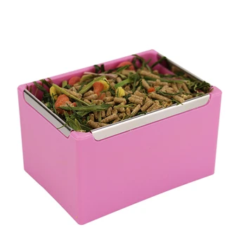 

Mimaga Rabbit Eating Pot Food Bowl Dragon Cat Food Pot Guinea Pig Fixed Grass Rack Dutch Pig Food Box Rabbit Cage Supplies