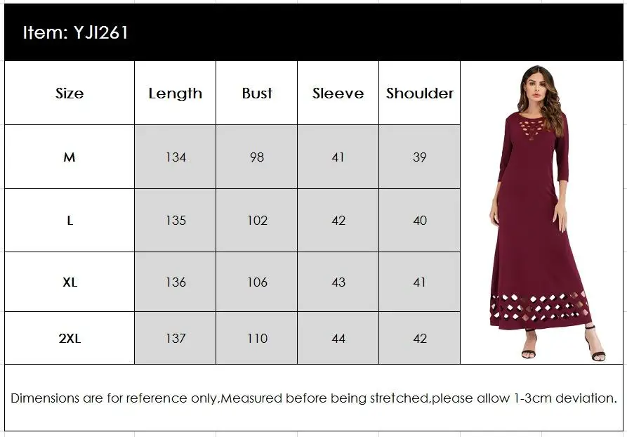 Модное женское длинное мусульманское платье макси abaya арабское коктейльное платье для вечеринки Jilbab исламский халат одежда Открытое платье Повседневная мода