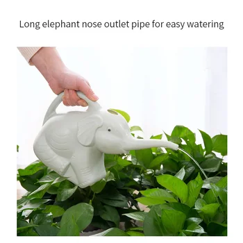 

Random Color Garden Elephant Watering Can 2 Quart 1/2 Gallon Patio Lawn Gardening Tool Plant Outdoor Irrigation Watering Pot