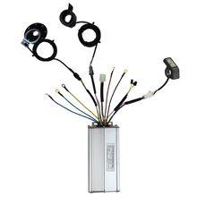 Controlador de onda sinusoidal para bicicleta eléctrica, 36V/48V, 1000W, 30A, pantalla KT LCD4, acelerador de pulgar y Sensor SM, accesorios