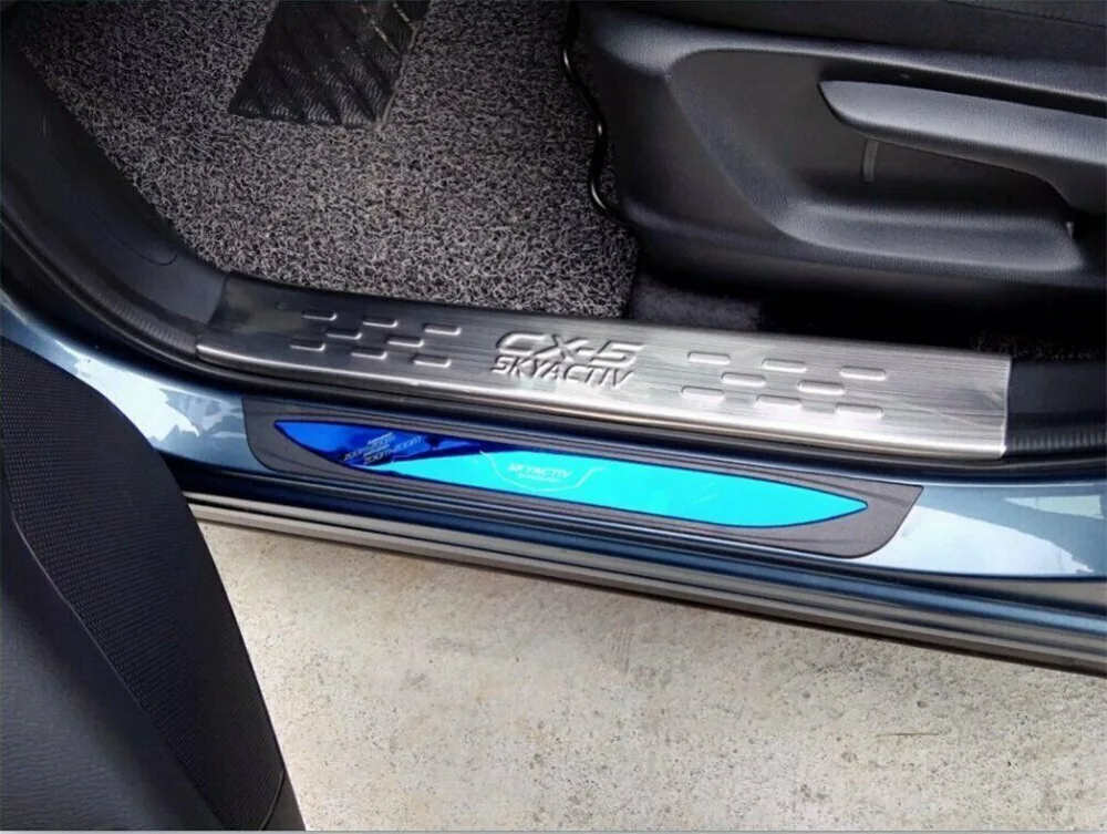 Подходит для Mazda CX-5 CX5 12- внешняя Нержавеющая Накладка на порог защита педали