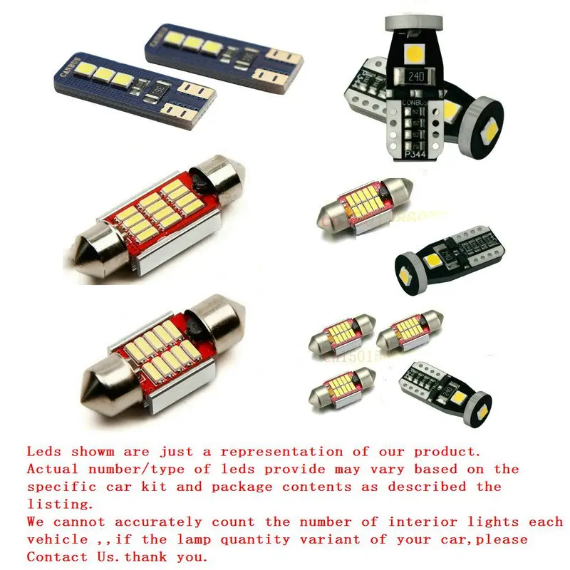 Illuminazione Interna A Led Per Auto Per Smart Fortwo Cabrio Coupe 451 Auto Automotive Car Led Reading Dome Lights Lampadine Error Free 4Pc