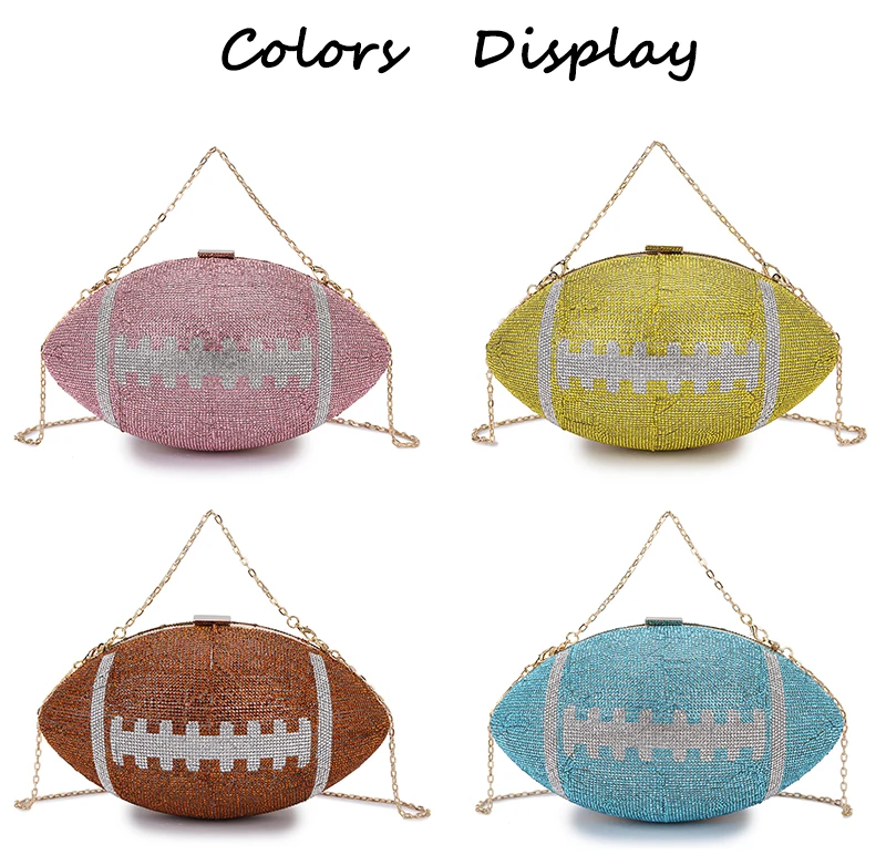 Luxy Moon Unique Sequin Rugby Clutch Bag Available Colors