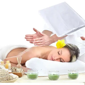 

100Pcs Disposable Cosmetic Salon Sheets Disposable Bed Sheet SPA Bed Table Cover Oil Proof Film Salon SPA Tattoo Massage Sheets