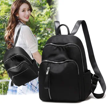 

Oxford Cloth Backpack Women 2020 New Korean Nylon Leisure Fashion Students Multi-pocket Small Back Jms