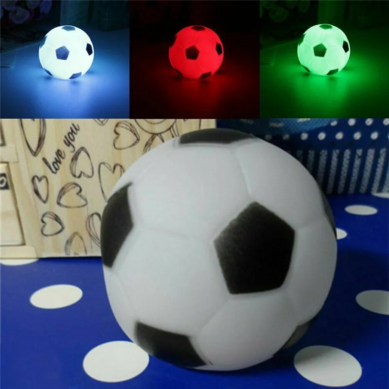 ZANCAKA Cores Mudando de futebol Festa Decoracao de Natal Nightlight Night Light LED Mood lmpada grande presente para criancas ZANCAKA Cores Mudando de futebol Festa Decoracao de Natal Nightlight Night Light LED Mood lmpada grande presente para criancas