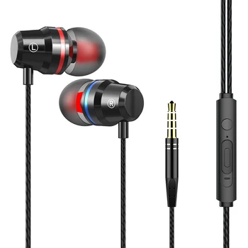 

MERRISPORT C203 Earbuds with Microphone Ear Buds Earphones Mic and Volume Control Wired in Ear Noise Isolating Bass for iPhone