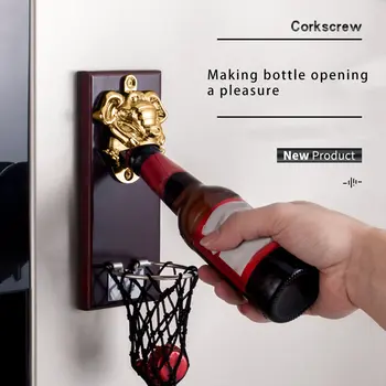 

Kitchen Tools Opener Antique Iron Wall Mounted Bar Beer Glass Bottle Cap Opener Tools Wall Decro Beer Cap Opener