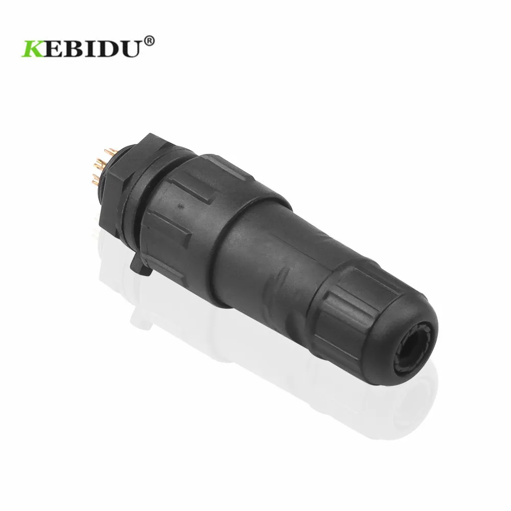 Kebidu M14 7 пин полюса промышленного IP68 Водонепроницаемый соединительный кабель с