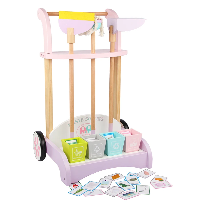 wooden cleaning set toy