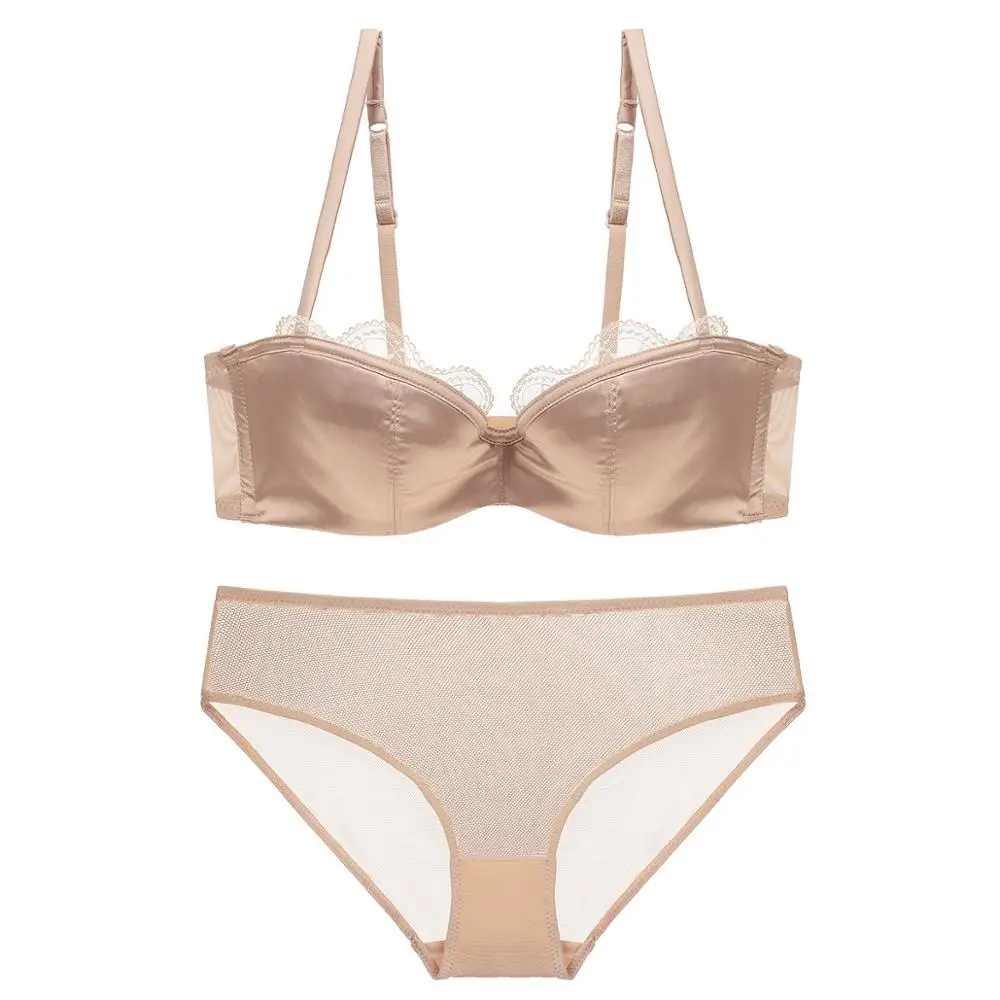 Goedkoop Varsbaby Naadloze Half Cup Sexy Vrouwen Bh S en Ondergoed Sets