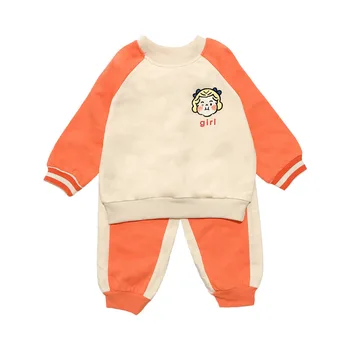

ZWF386 Spring Tide Boy Cotton Long-sleeved Sweater Two-piece Cartoon Printing Children's Sweater Suit 3-10 Years