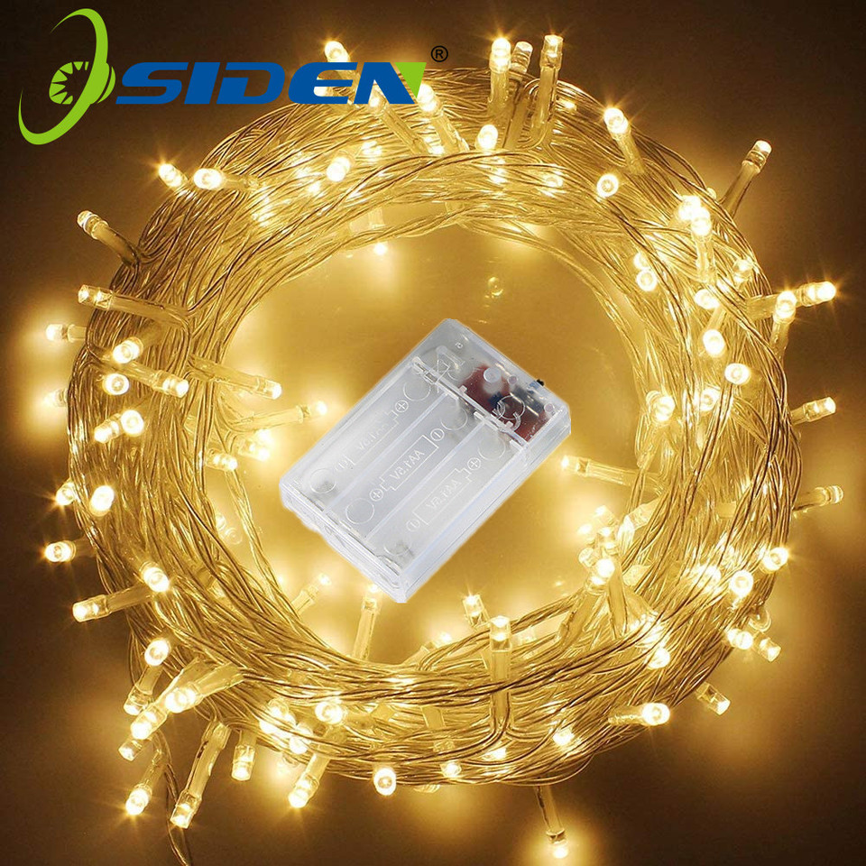 10/20/50/80Leds AA Battery Operated LED String Lights For Xmas Garland Party Wedding Decoration Christmas Flasher Fairy