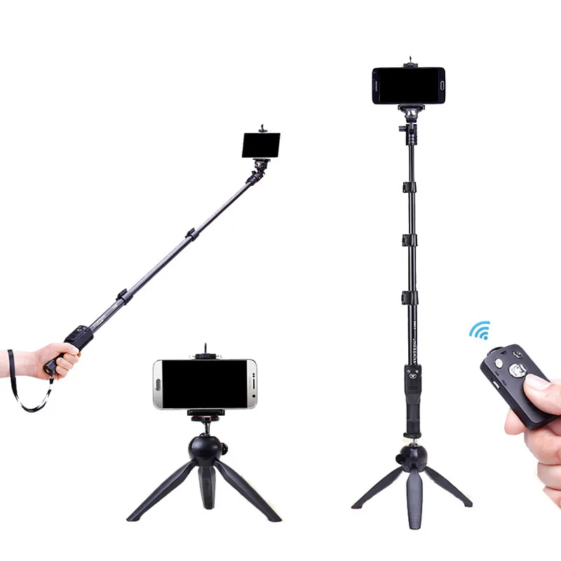 Монопод для селфи Yunteng 1288 с камерой Gopro Hero4/3/2 SJCAM Bluetooth селфи-Палка Iphone Samsung |