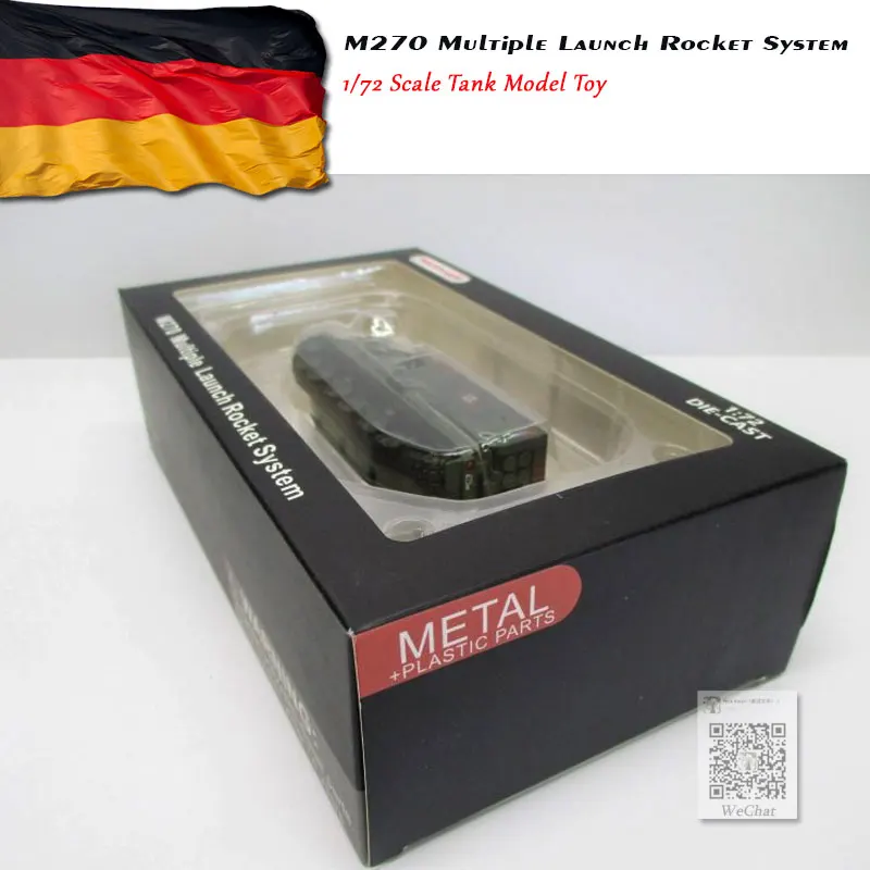 Panzerkampf 1/72 масштаб военная модель игрушки M270 несколько запуска ракета системы литья под давлением металлический Танк модель игрушка для коллекции, подарок