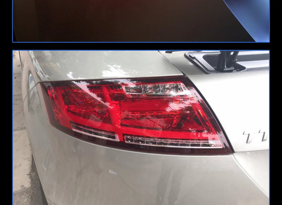 AKD автомобильный Стайлинг для Audi TT задний светильник s 2006-2013 TT светодиодный задний светильник светодиодный задний фонарь DRL+ тормозной светильник багажника автомобильные аксессуары