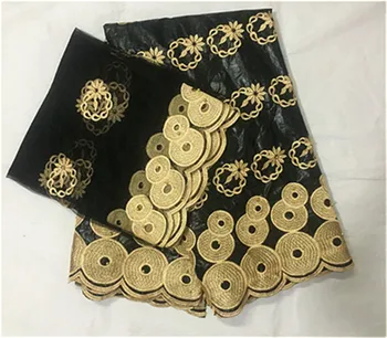 

STILL FLY bazin riche brocade fabric black cotton bazin riche brode with beads hot sale african brocade fabric 5+2yards/lot